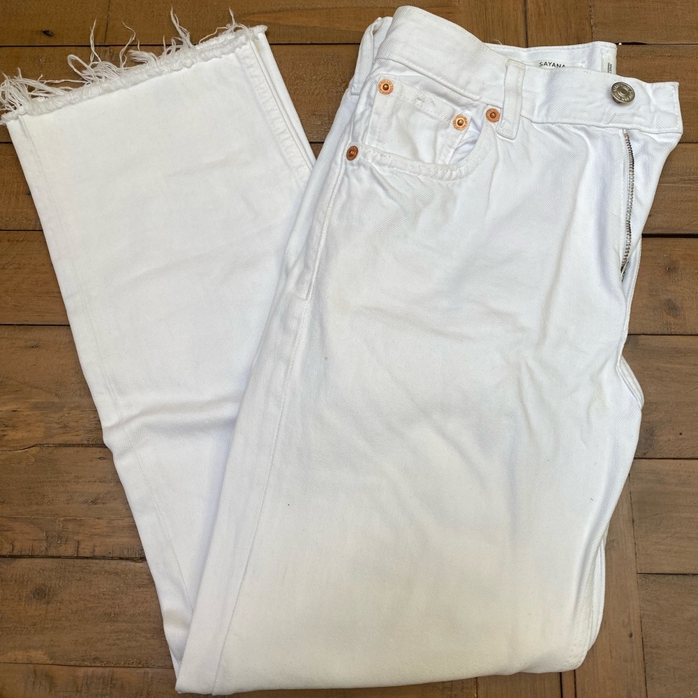 MANGO Sayana Jeans White Size 2